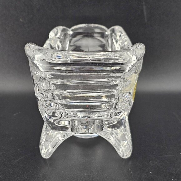 Princess House Crystal Santa Sleigh Candleholder 3" Christmas sled 24% Lead glas - Picture 6 of 12